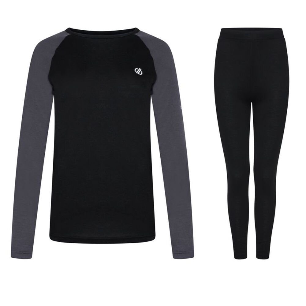 Dare 2B Womens/Ladies Exchange III Base Layer Set / Black/Gray